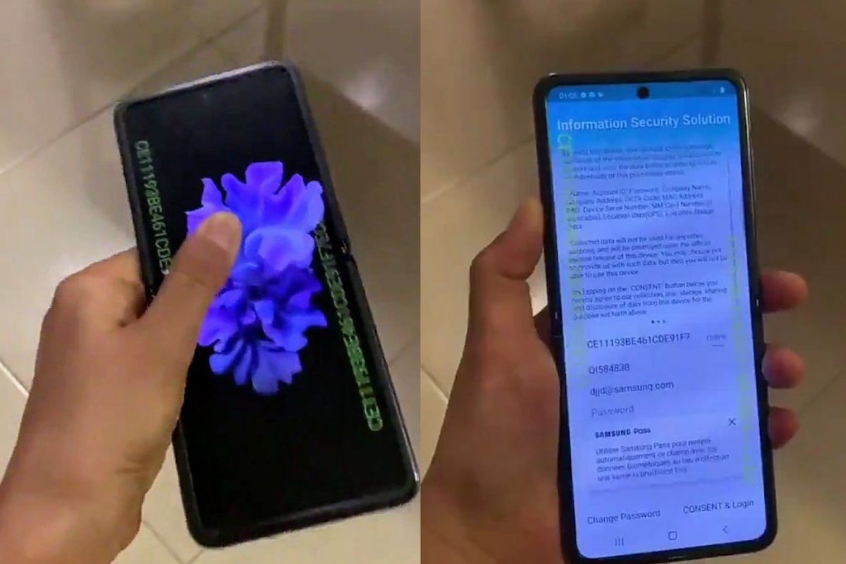 Samsung Galaxy Z Flip appare in un video reale: il nuovo foldable di Samsung sarà simile al Motorola RAZR