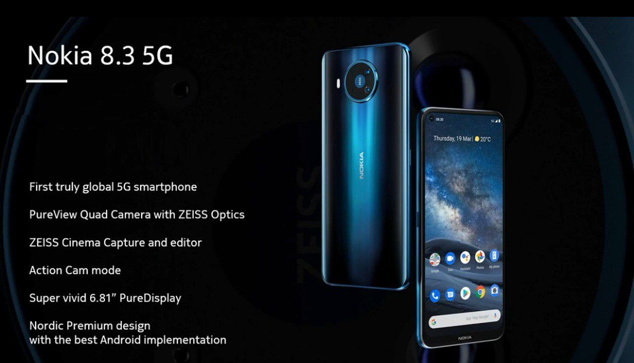 Nokia 8.3 5G è stato presentato ufficialmente: anche Nokia ha il suo smartphone 5G, ma non è un top di gamma