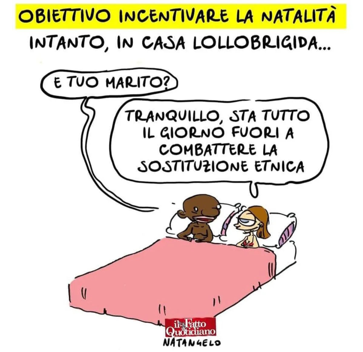 Per la vignetta su casa Lollobrigida l'OdG del Lazio ha avviato una procedura per una possibile infrazione contro Natangelo
