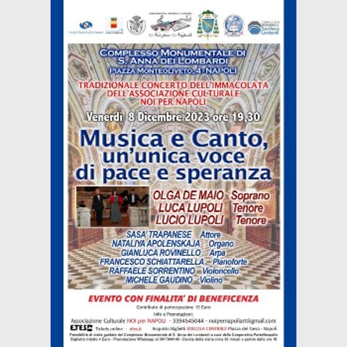 Tradizionale Concerto dell'Immacolata 2023 a Napoli