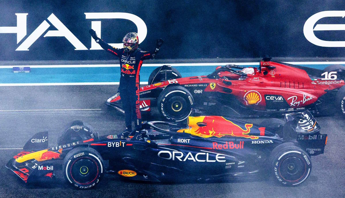 Il 2023 della Formula termina con Verstappen che domina anche ad Abu Dhabi con Leclerc secondo. Terza la Ferrari nel mondiale costruttori