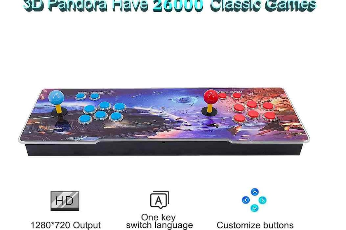 Console Arcade Pandora's Box: 26000 Giochi, Divertimento Assicurato