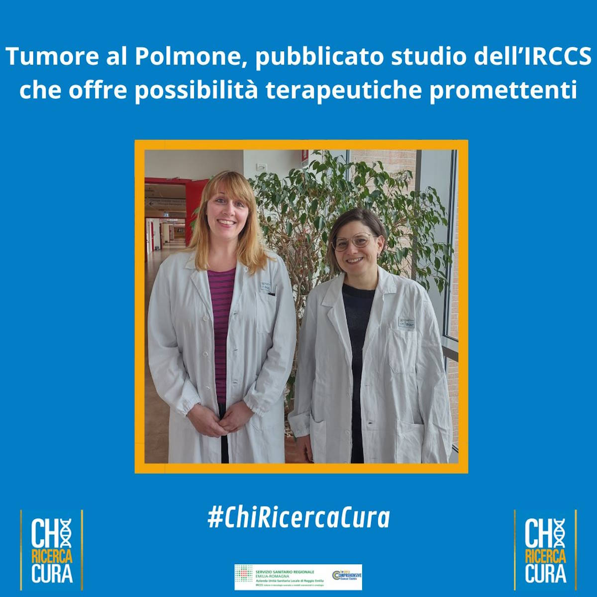 Tumore al Polmone, nuove e promettenti possibilità terapeutiche grazie a uno studio dell’IRCCS di Reggio Emilia