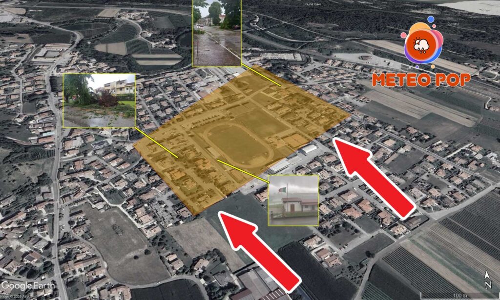 Nessuna tromba d’aria a Onigo di Piave, ma un forte Downburst