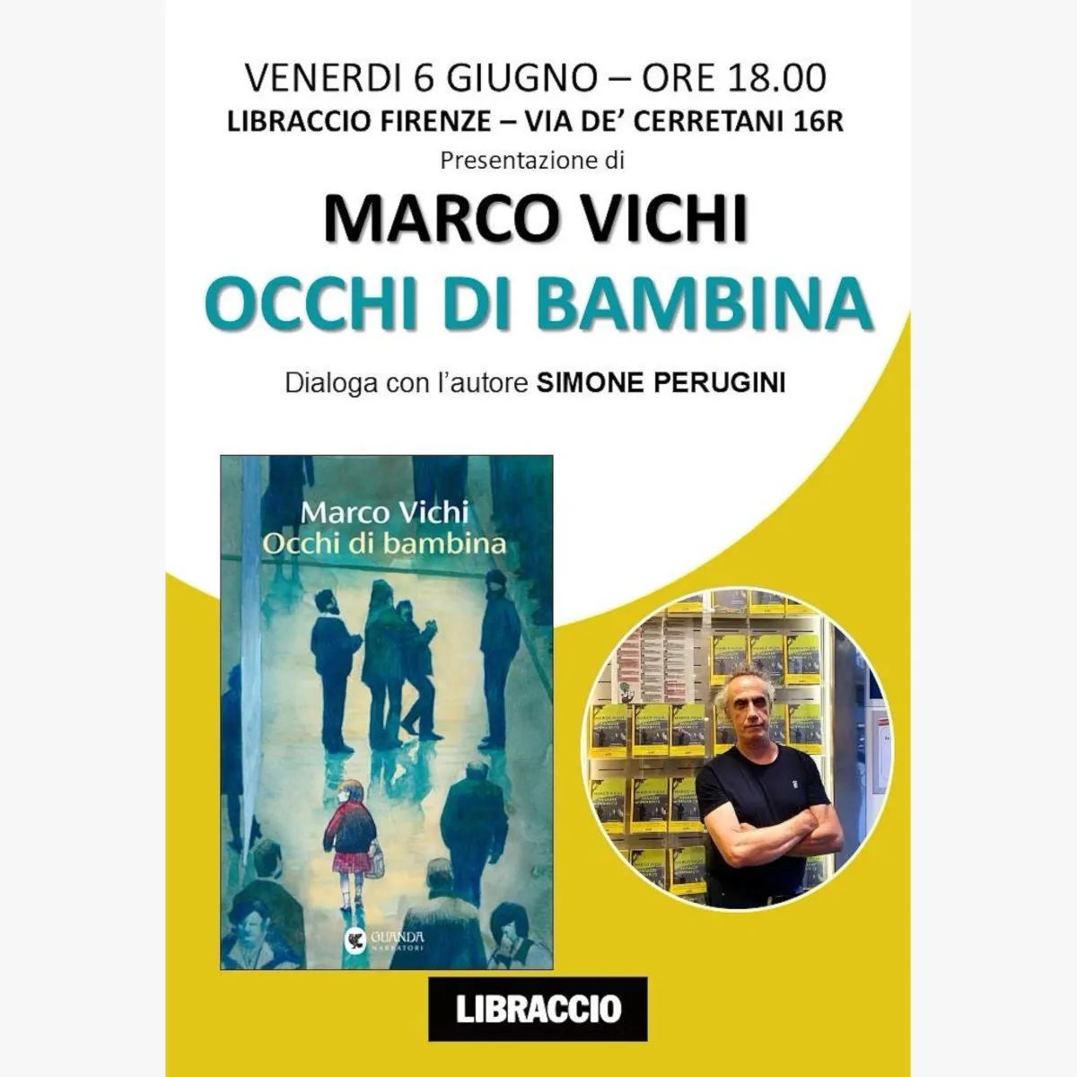 Marco Vichi presenta “Occhi di bambina”