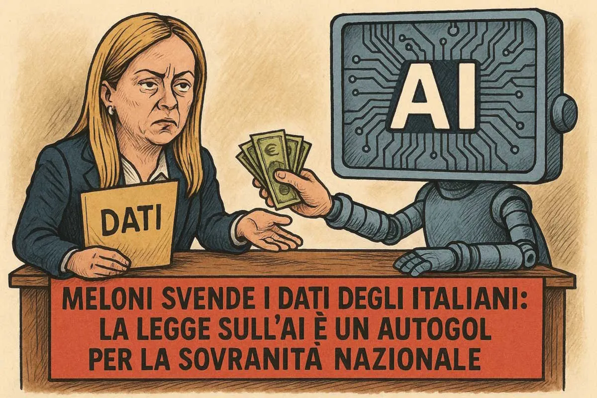 L’Italia di Meloni svende i suoi dati: la legge sull’AI è un autogol per la sovranità nazionale